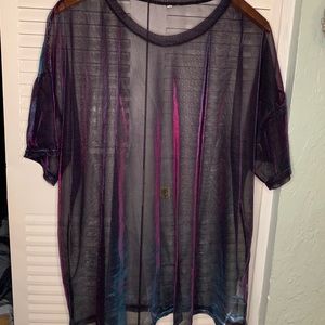 Holographic Mesh Tee